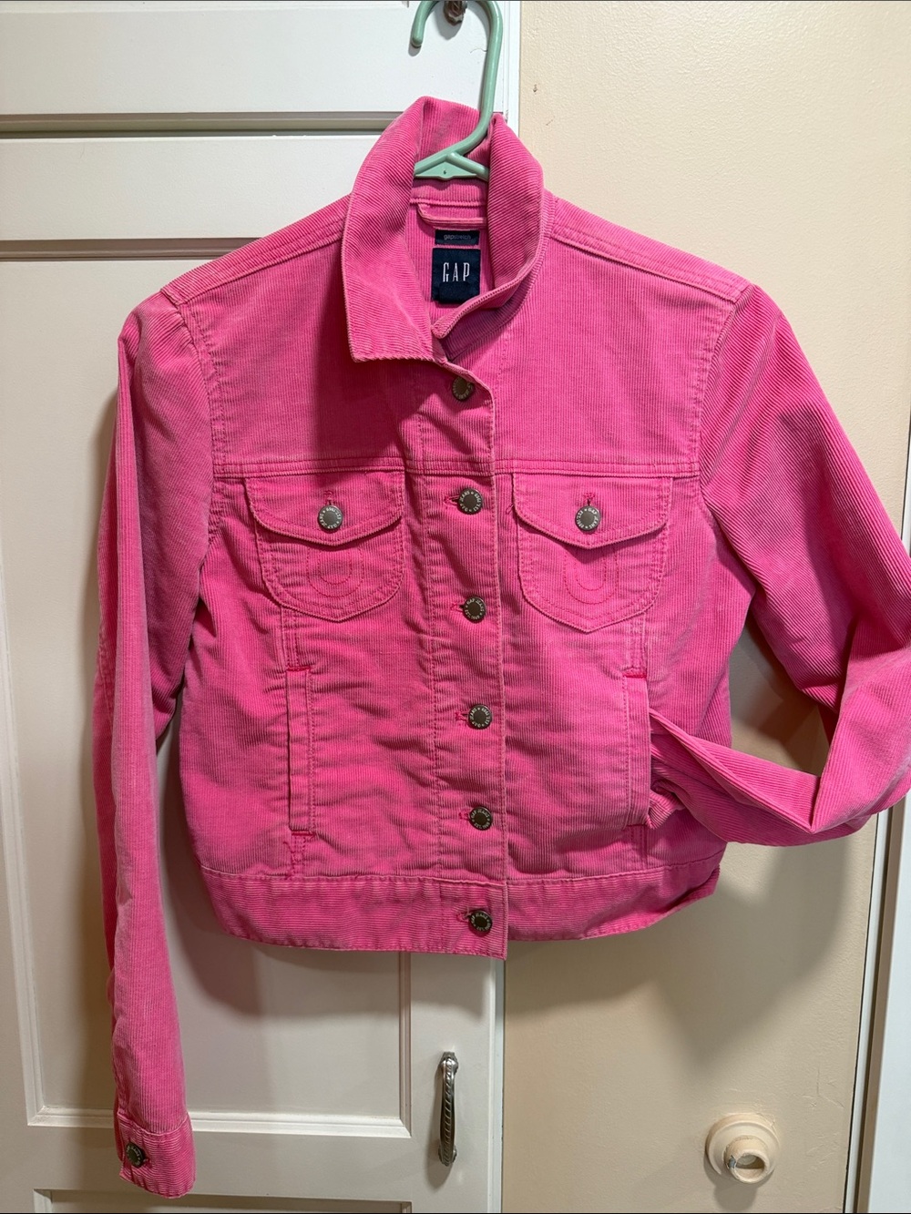 GAP Bright Pink Corduroy Jacket